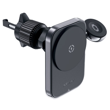 2in1 držalo avtomobilov z indukcijskim nakladalnikom za vaš telefon in Smartwatch Magsafe Qi Black