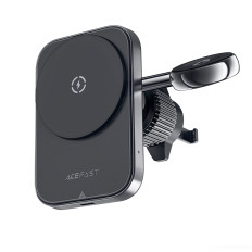 2in1 držalo avtomobilov z indukcijskim nakladalnikom za vaš telefon in Smartwatch Magsafe Qi Black
