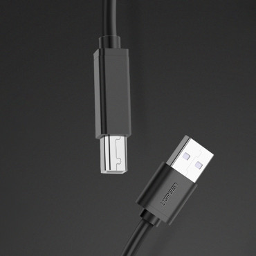 Kabelkabel för USB-B-skrivare - USB-A 2,0 10M svart