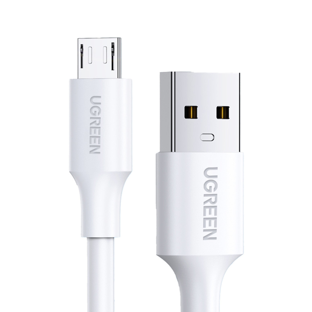 Kabel PVC-kabel USB0-A - MicrousB 480 MB / s 2m hvit