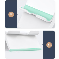 Tablette de table de tablette pliable avec réglage de la hauteur de blanc