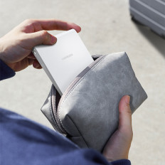 Opvouwbare tablet-telefoonstandaard met witte hoogteaanpassing