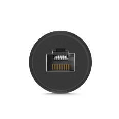 Kaķu savienotājs tīkla kabeļiem RJ45 Cat pāris. 5e / 6 līdz 100m melns