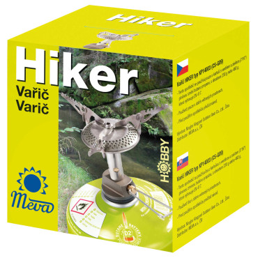 Najľahšia turistika pre plynové kazety (ventil alebo závit) HIKER 70GRAM 2.4KW
