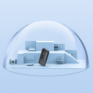 Ārējā USB WiFi 2.4GHz 5GHz 650MB / s Tīkla karte