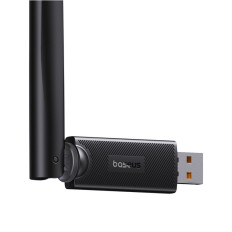 Carte réseau externe USB WiFi 2.4GHz 5GHz 650MB / s avec antenne noire de 6DBI