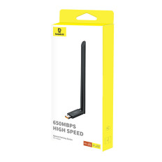 Externá USB WiFi 2.4GHz 5GHz 650MB / s sieťová karta s 6DBI čiernou anténou