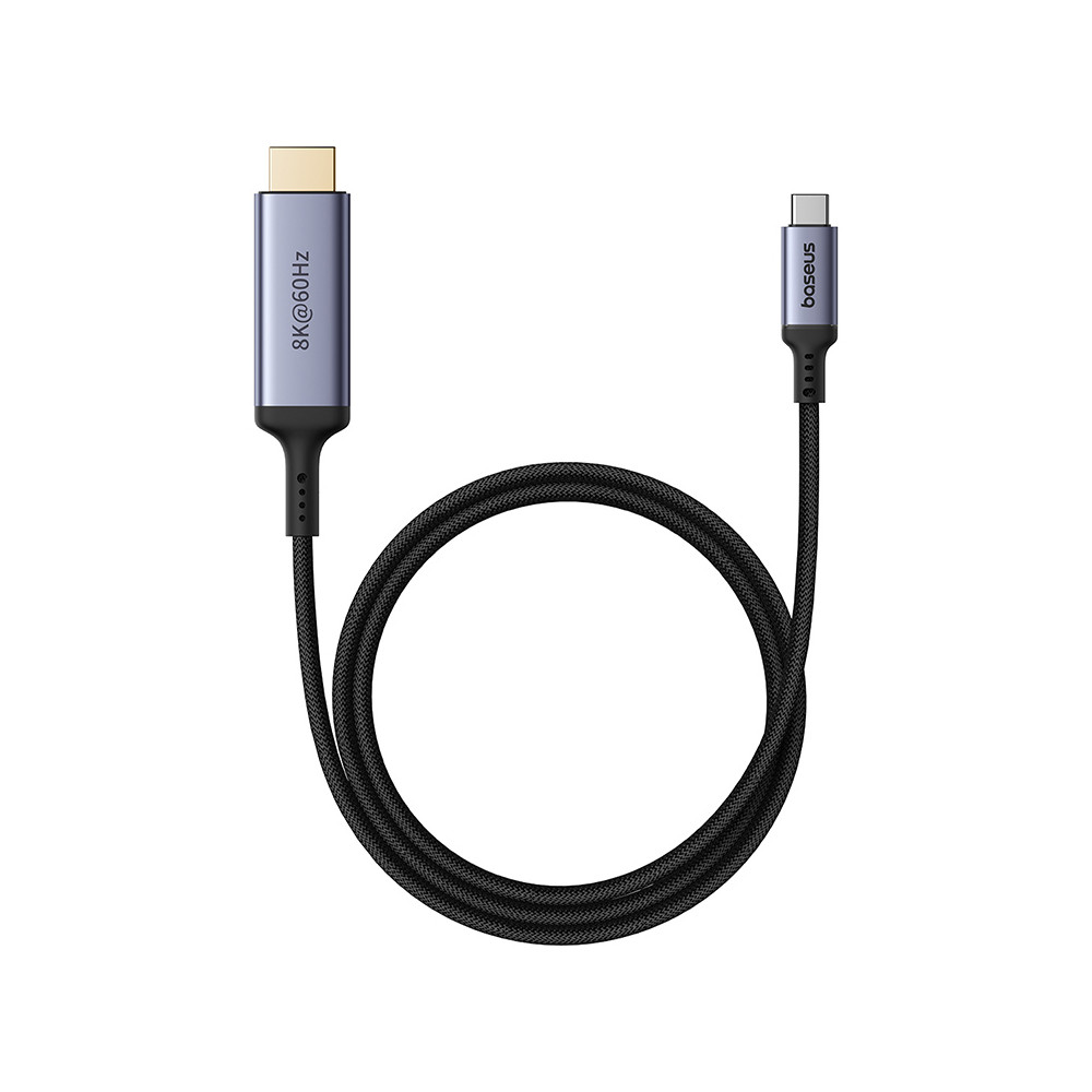 Cable USB-C del cable - HDMI 8K 60Hz Flexible Durable 1.5m negro Cable USB-C del cable - HDMI 8K 60Hz Flexible Durable 1.5m negro