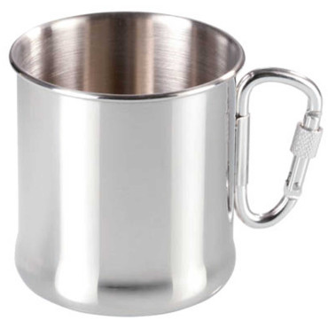 Stainless steel tourist mug...