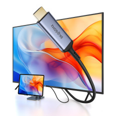 Kabel USB-C-kabel - HDMI 8K 60Hz Flexibel hållbar 1.5m svart