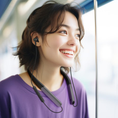 Draadloze oortelefoons oor ruis reductie ENC + USB-C kabel zwart