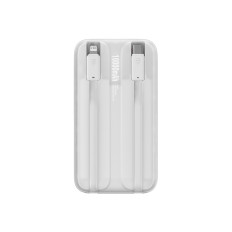 PowerBank z zaslonom 10000mAh 22.5W serije kometa + USB-kabel - USB-C 0.3m Bela