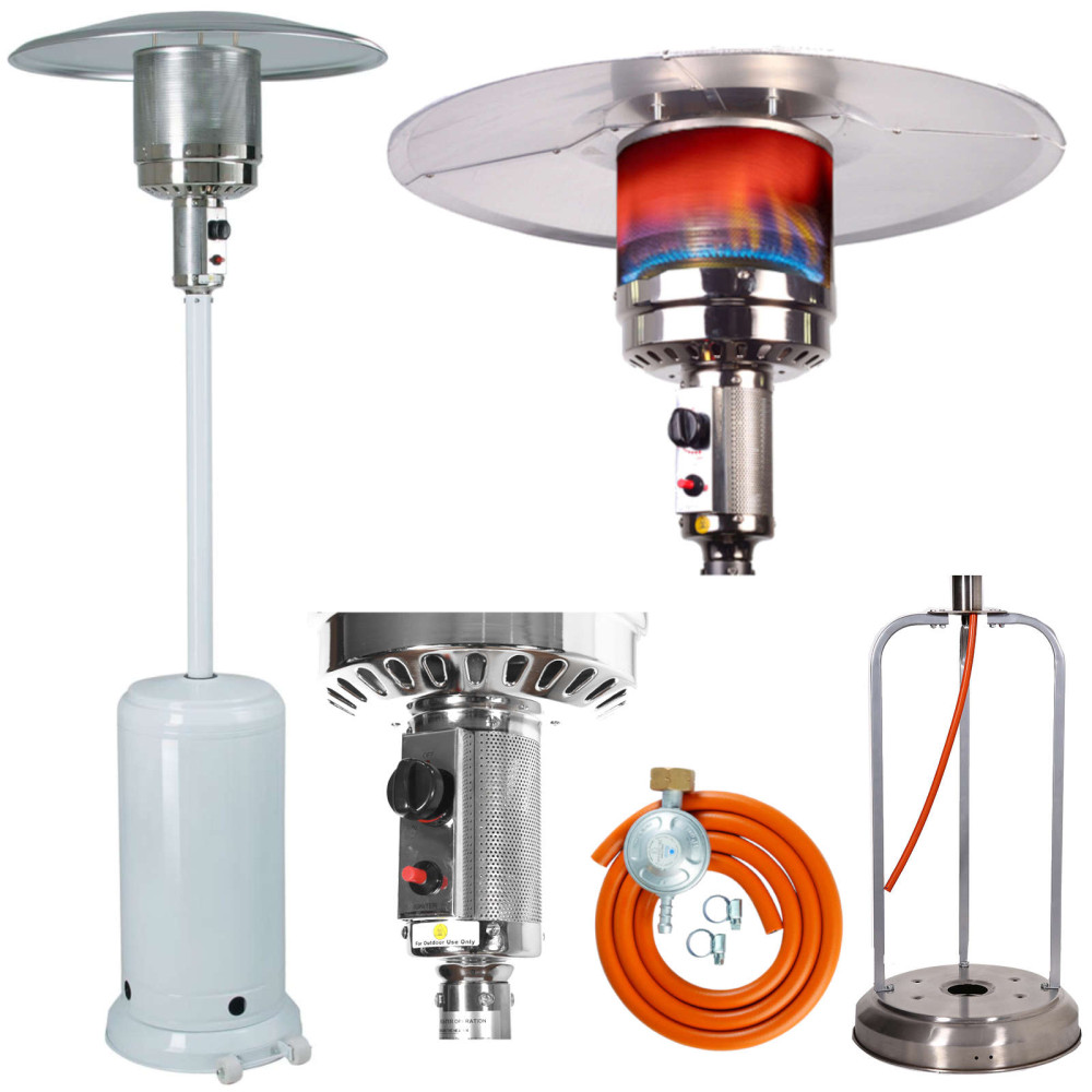 Gāzes apkures lampas apkure Umbrella Etna White par gāzes pb LPG