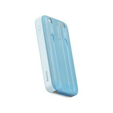 POWERBANK su ekranu 10000mAH 22.5W COMET serija + USB-kabelis - USB-C 0.3m Blue