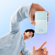 Powerbank με οθόνη 10000mah 22.5W Comet σειρά + καλώδιο USB-A - USB-C 0.3m Μπλε