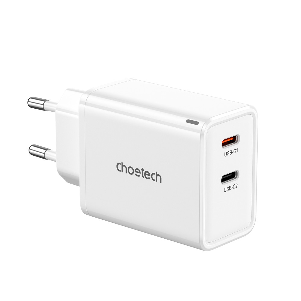 GAN 2X USB-C PD 65W Nätlad