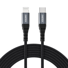 Kabeļu kabelis iPhone USB-C - Zibens MFI 480MB / S 3A 3M melns