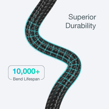 Kabeļu kabelis iPhone USB-C - Zibens MFI 480MB / S 3A 3M melns