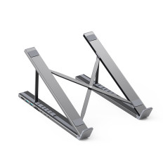 7W1 portátil stand cub pd usb-c sd tf usb-a hdmi 100w adaptador cinzento