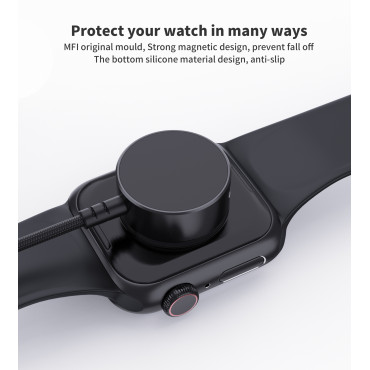 5W induktionsladdare Apple Titta på + svart USB-C-kabel
