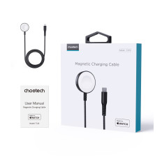 5W Induktiolaturi Apple Katso + musta USB-C-kaapeli