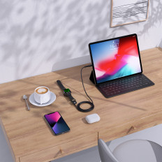 5W inductie-oplader Apple Kijk + zwarte USB-C-kabel