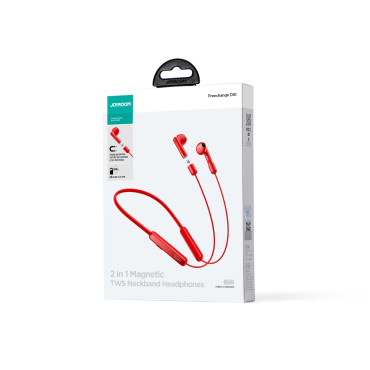 Sport Trådlösa Bluetooth-hörlurar 5.3 Nackband Röd