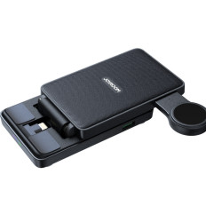 4in1 estação de carregamento para iphone airpods Apple Assista USB - um preto dobrável