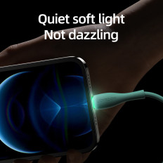 Káblový kábel pre iPhone USB-A - Lightning 3A Indikátor nabíjania 2M Zelená