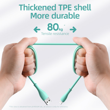 Cabo de cabo para iPhone USB-A - Lightning 3a Indicador de carregamento 2m Verde