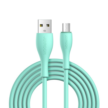Cabo USB-A Cabo - MicroUsB 3A Indicador de Carregamento 2m Verde