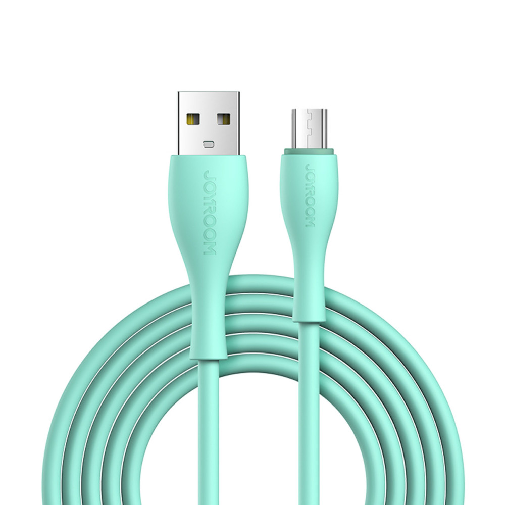 Cabo USB-A Cabo - MicroUsB 3A Indicador de Carregamento 2m Verde