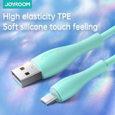 Cabo USB-A Cabo - MicroUsB 3A Indicador de Carregamento 2m Verde