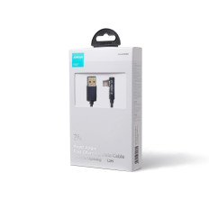 Cabo de ângulo de cabo para iPhone USB-A - Ligtning 2.4a 1.2m Azul