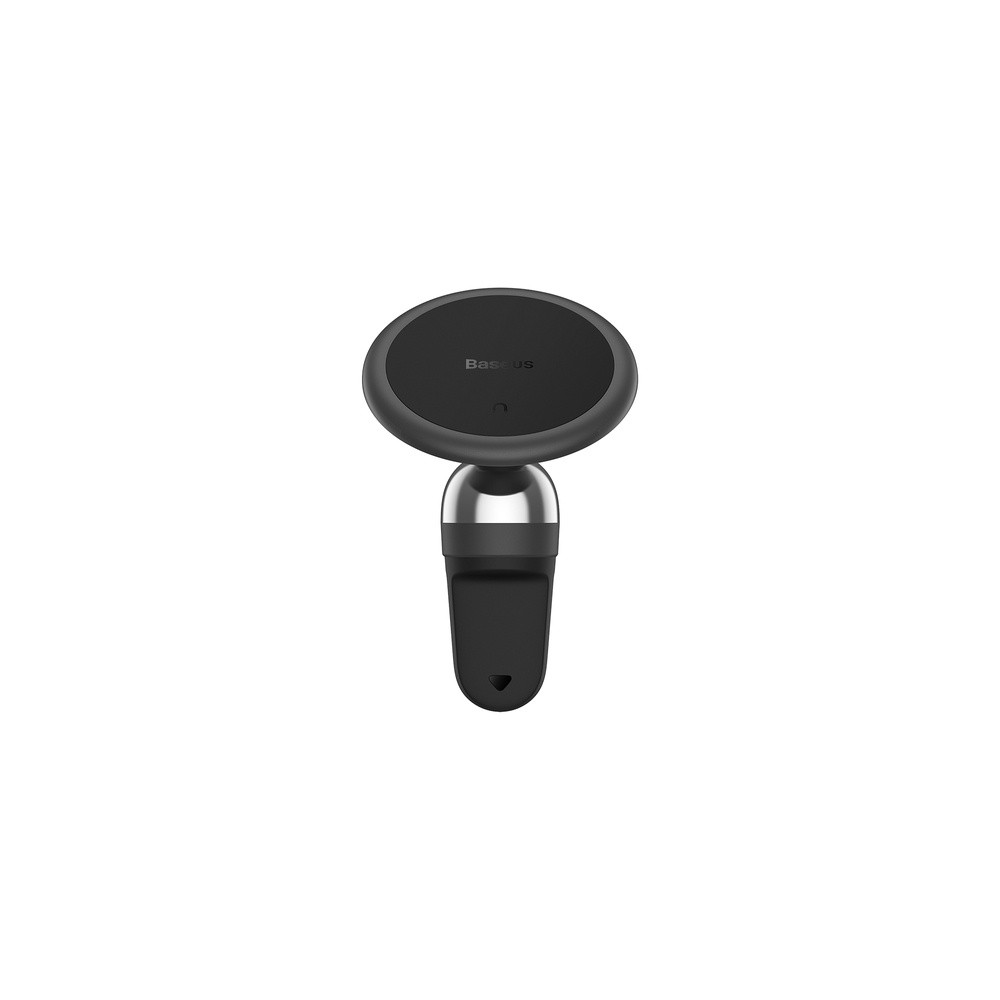 Suporte de carro para um telefone magnético em um ventilador preto