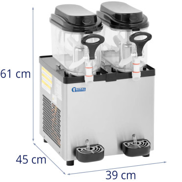 Bebidas de bebidas de granitador Sulkets de lâmpada dupla 2 x 6 l 500 W