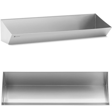 Placa de contêiner de banheira para batatas fritas de aço inoxidável 100 x 30 cm