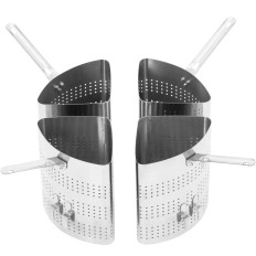 Una pentola per cucinare una macro con 4 inserti di mercoledì. 40 cm 31 l