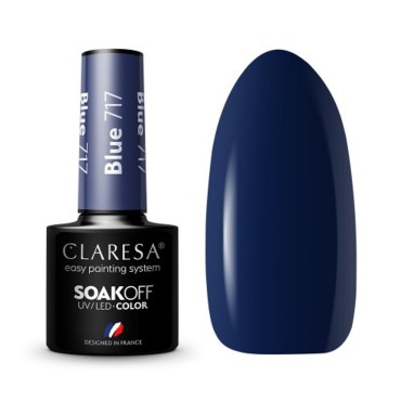 CLARESA Hybrid lak BLAUW 717 -5g — vooraanzicht