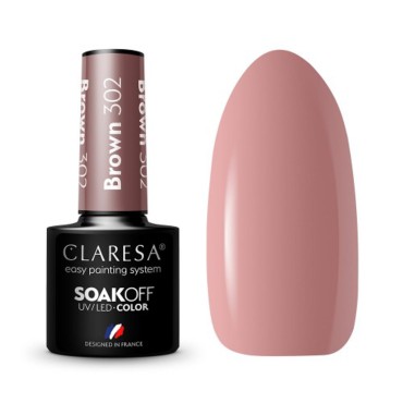 Esmalte de uñas híbrido CLARESA MARRÓN 304 -5g — vista frontal
