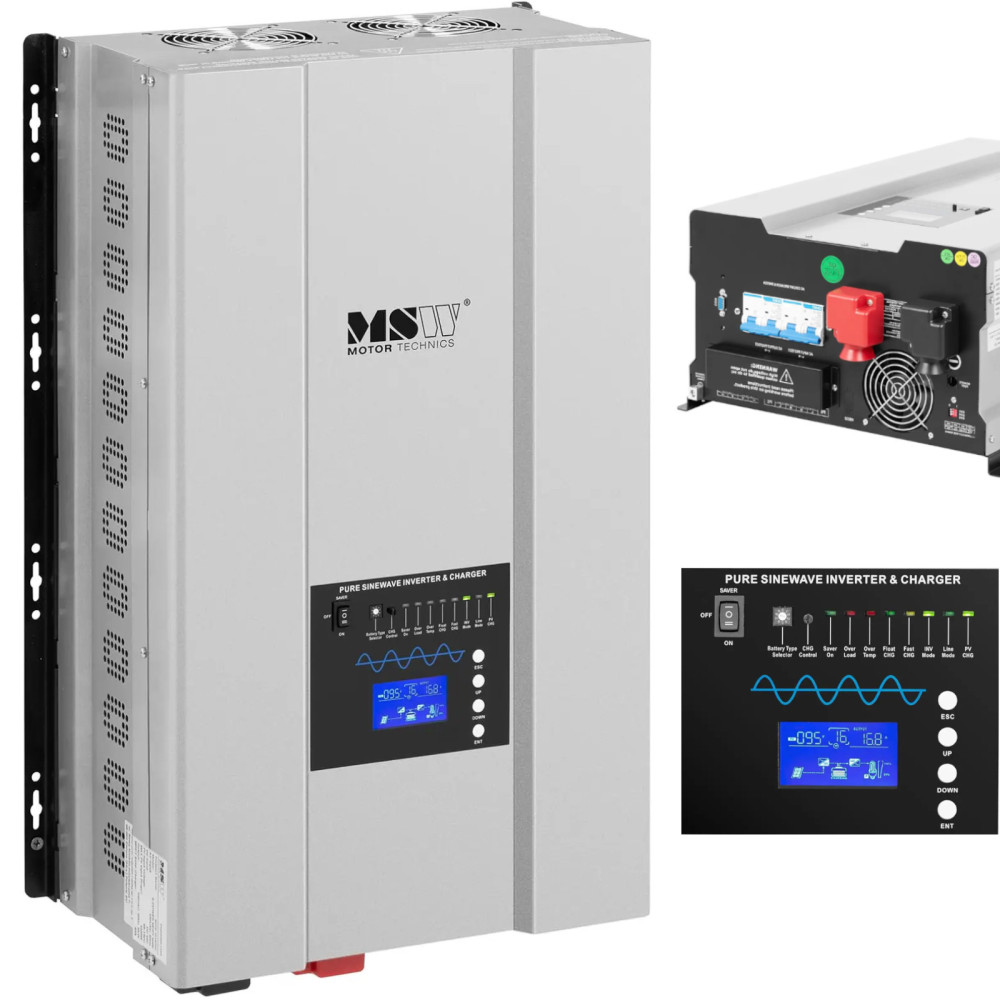 Inverter Inverter Solar MPPT Off-Grid LCD 8000 W attēliem