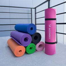 Gymnasium per esercizio yoga fitness 181 x 63 x 0.9cm viola