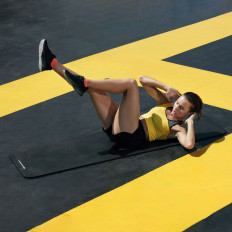 Gymnázium pro cvičení jógy fitness 181 x 63 x 0.9cm Fialová