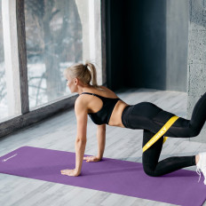 Gymnasium for exercise yoga fitness 181 x 63 x 0.9cm purple