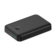 Mini Powerbank 10000MAH indukciós betöltése Magsafe 15W PD QC 20W fekete