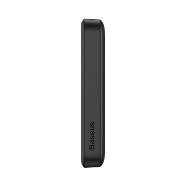 Mini powerbank 10000mAh com carga de indução magsafe 15w pd qc 20w preto