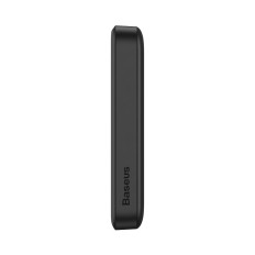 Mini powerbank 10000mAh com carga de indução magsafe 15w pd qc 20w preto