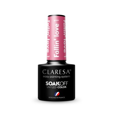 CLARESA Hybrid nagellak FALLIN "LOVE 1 — vooraanzicht