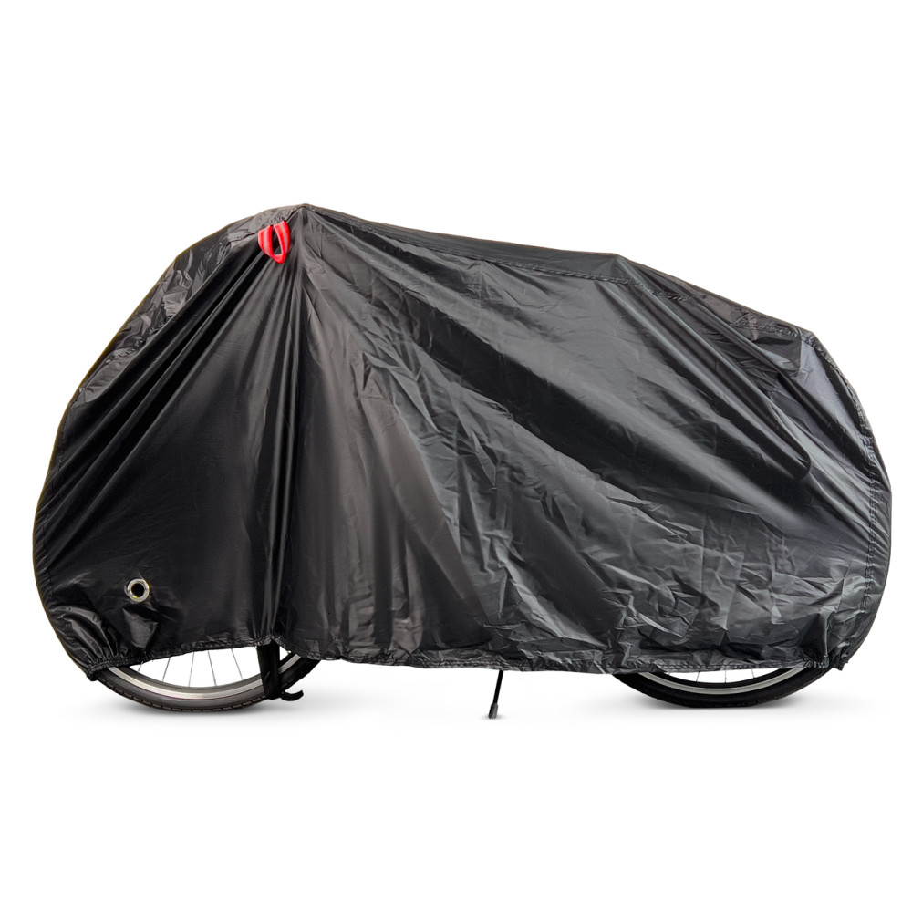 Waterproof bicycle cover with wheel lock hole size L-black