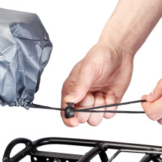 Copertura impermeabile per il pettinatura in bicicletta - grigio